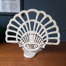 Cast Iron Cream Recipe Book Stand Cookbook Holder Fan classic home decor