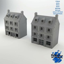 Hotel & Restaurant WW2 Building Tabletop Gaming Railway 3D Print 32/28/20/15/10