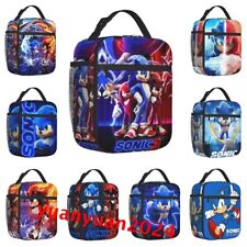 Sonic The Hedgehog Insulated Lunch Bag School Travel Picnic Snack Lunchbox Bag