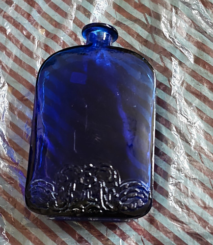 Cobalt blue glass decorative - blue,