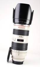 Canon EF 70-200mm F2.8 L USM Autofocus Lens Front & Rear Cap & Hood EOS DSLR