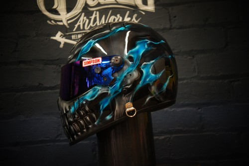 Motorcycle helmet custom