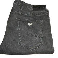 Emporio Armani Jeans J06 Slim Fit Stretch Denim W33 L30 Grey Black Mens 8n1j06