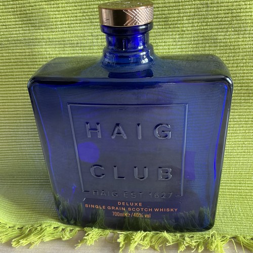 Haig club blue - glass, empty