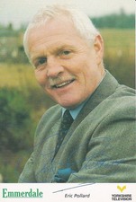 EMMERDALE.   SIGNED CAST CARD.     ERIC POLLARD.    CHRIS CHITTELL.       2000's