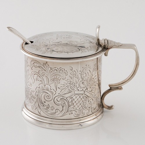 Sterling silver mustard - mustard, pot