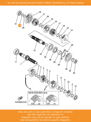 Yamaha circlip 93410 - yamaha, circlip,