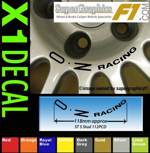 Racing wheel centre decal - centre,