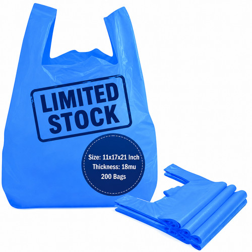 Large vest carrier bags heavy - carrier,