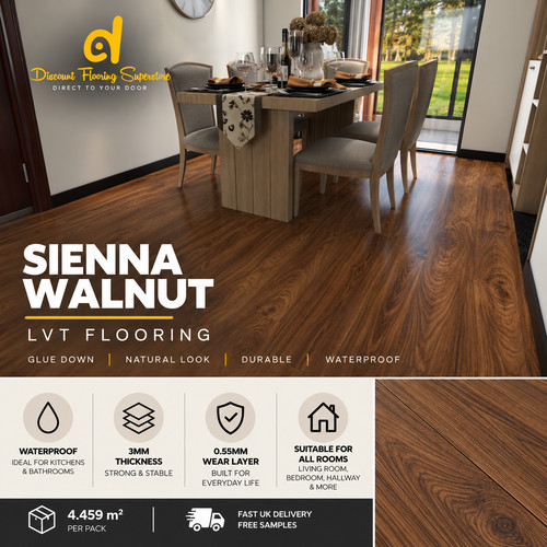 Sienna walnut 3mm - walnut, down