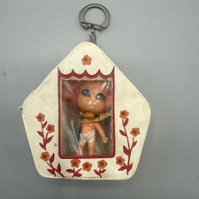 LIDDLE KIDDLES Rare 1960s  Clone Doll In Zippered Carry Case Novelty Keyring