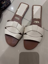 Zara Women White Size 5 Sliders