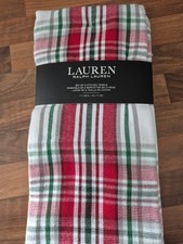 BNWT Ralph Lauren TARTAN Tea Towel Set (2 Towels) 100% cotton. FREE UK P&P