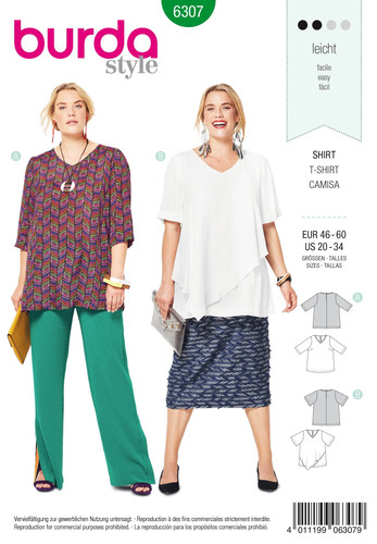 Burda style plus size top - burda,