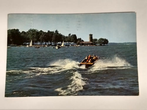 Postcard boating chautauqua - postcard,