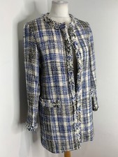 ZARA boucle knit collarless