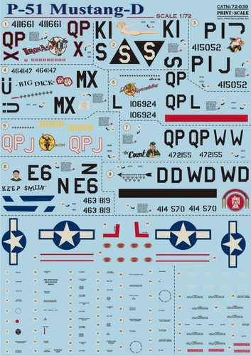 51d mustang usaaf wwii - p-51d,