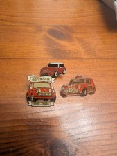 Red Mini Car Enamel Pin Badge Lapel