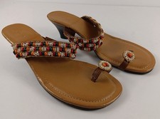 Ann Marino Beaded Sandals