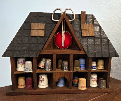 Thimble display shelf vintage - display,