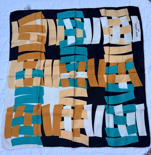Vintage silk scarf jean - silk,
