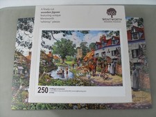 Wentworth Wooden Whimsy Jigsaw A Village in Summer 250 pieces Complete VGC