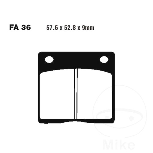 Ebc brake pad semi sinterer - ebc, v