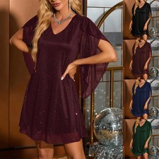 Womens Glitter Half Sleeve