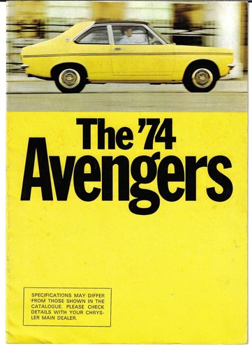 Hillman avenger 1973 1974 - hillman,