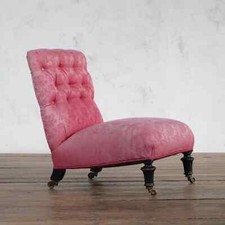 19th Century Button Back Red