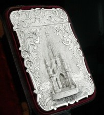Antique Sterling Silver Card