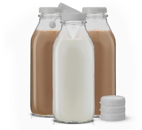 Joyjolt reusable glass - glass, milk