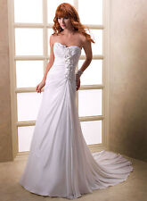 Elegant Chiffon Wedding Dresses Custom Made