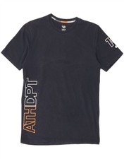 NIKE Mens Graphic T-Shirt Top Medium Navy Blue SB08