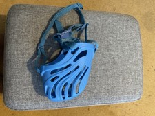 Blue Rubber Basket Dog Muzzle