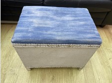 Lloyd Loom Mid Century Ottoman Dressing Table Bathroom Stool Seat Storage Box 