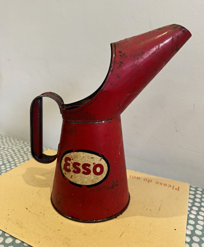 Vintage esso red - red, metal