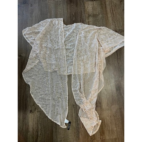 Pale pink floral glitter wrap - pale,