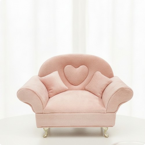 Miniature armchair with heart - miniature,