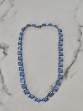 Vintage Art Deco Blue Paste