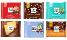 Ritter Sport Chocolate Bars 100g Marzipan Hazelnut Peppermint Biscuit Coconut Al