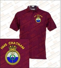HMS CHATHAM Embroidered Polo Shirts