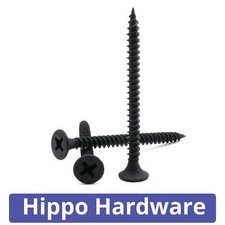 Drywall Plasterboard Screws Bugle Head Fine Thread Black Drylining Wood/Studding