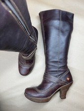 The Art Company Sherpa Leather High Heel Boot Size 39