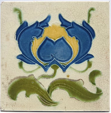 Antique Fireplace Tile Moulded