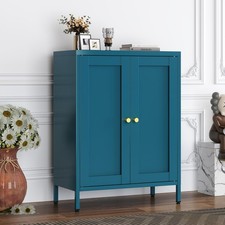 Blue Metal Storage Cabinet,2