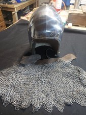 Open Bascinet Helmet With