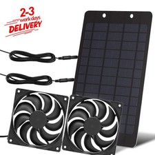 12V 10W Solar Powered Fan Dual