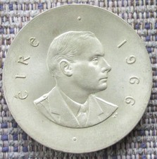 IRELAND uncirculated, 1966, silver then shilling coin