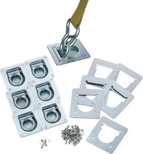 6X Lashing Ring Flush Fit Recessed Tie Down Anchor Cargo Trailer Horsebox Truck